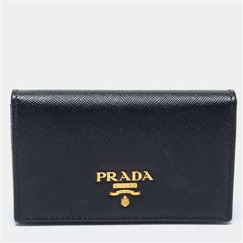 prada card case saks|Prada Prada Card Case In Black Saffiano Leather on SALE.